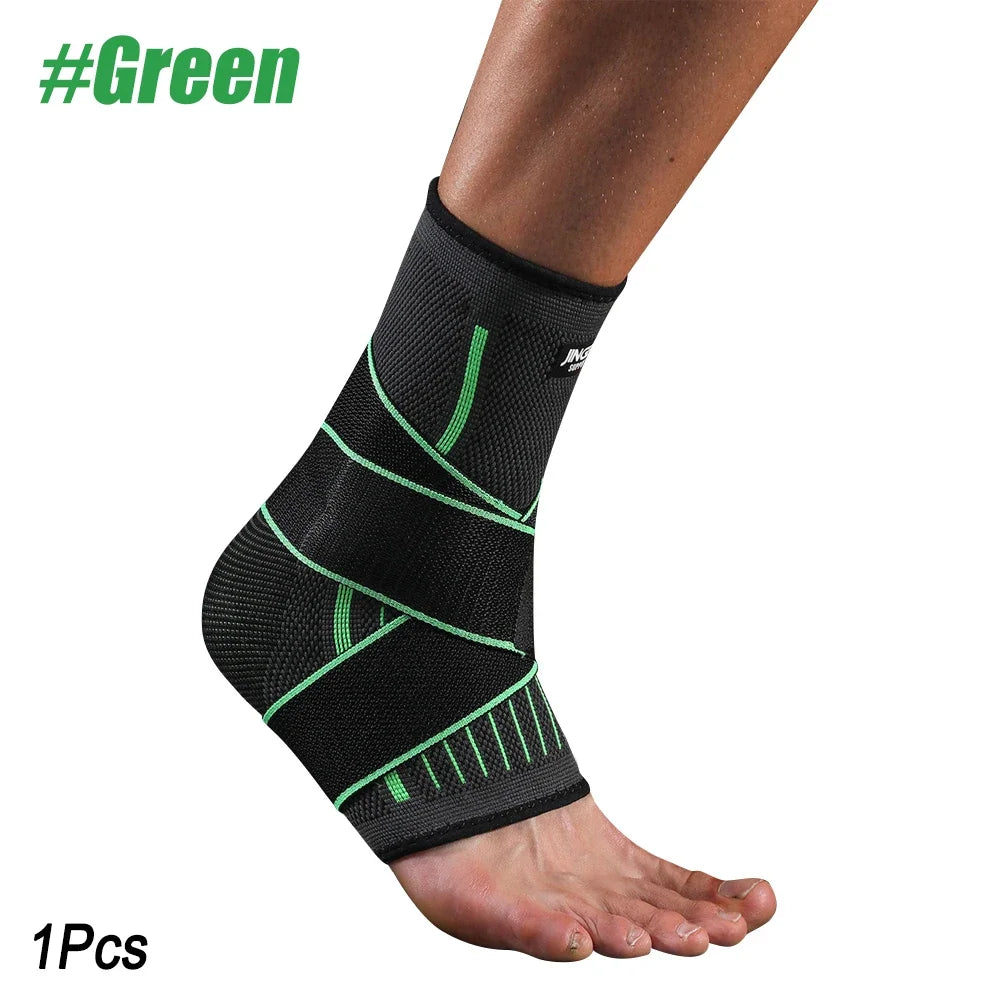 Adjustable Elastic Ankle Brace Compression Sleeve| Stabilizer for Plantar Fasciitis & Tendonitis