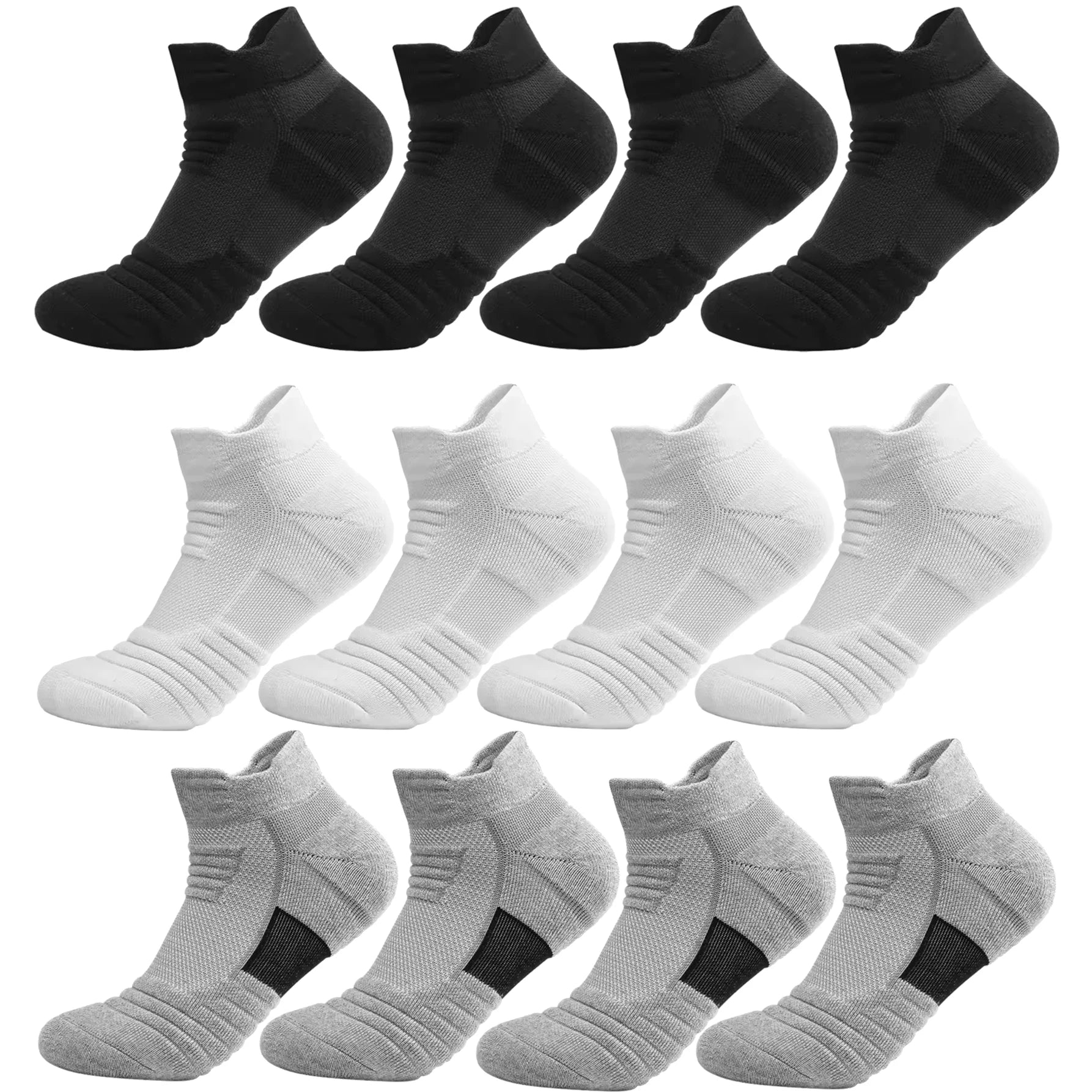 Breathable Athletic Terry Socks Cushioned Running Hiking Sports 6-12 Pairs