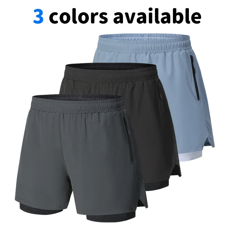 Men's Quick-Dry Running Shorts, Lightweight Gym Workout and Training Shorts