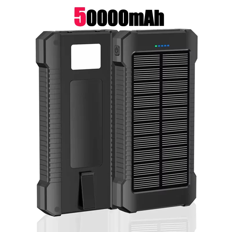 LENOVO Solar Power Bank 50000mAh Outdoor Fast Charging Portable Charger