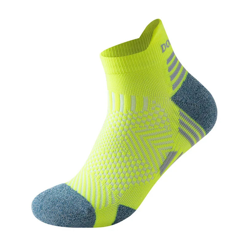 YWSLRC Professional Marathon Running Socks – Cushioned, Breathable, Low-Cut Sports Socks