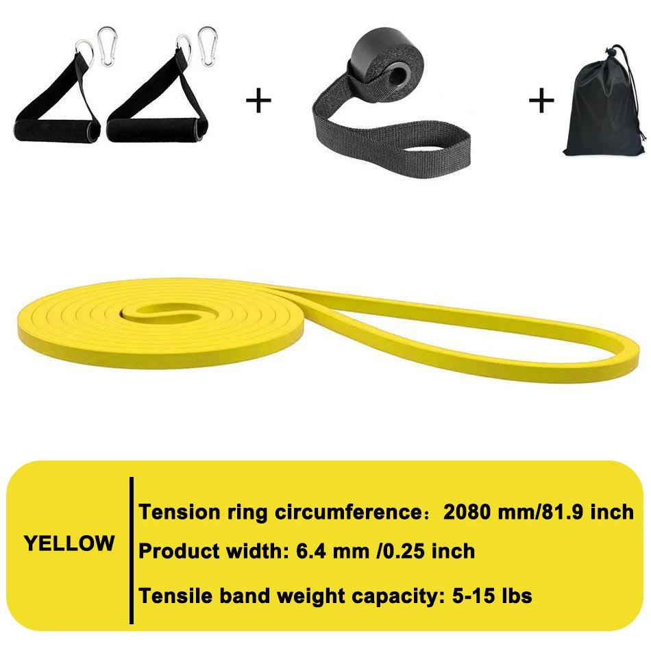 Elastic Resistance Bands, Pull-Up Assist and Strength Training for Home, Runners or Gym Workouts