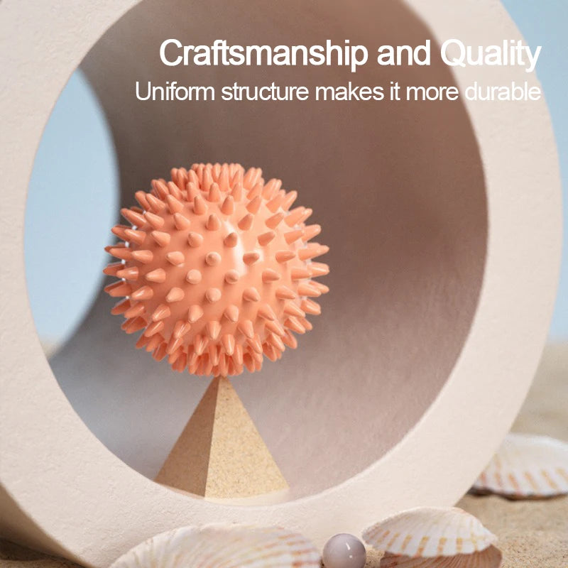 Spiky Foot Massage Ball for Plantar Fasciitis and Muscle Relief| PVC Trigger Point Therapy Ball