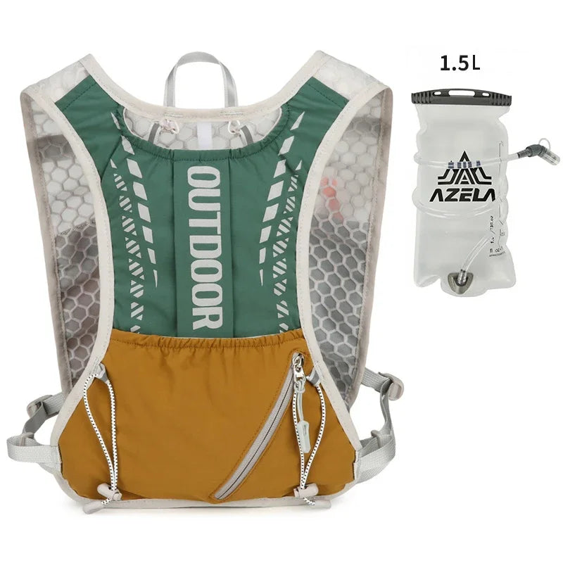 Trail Running Hydration Vest, Lightweight Cycling and Hiking Backpack with Reflective Design
