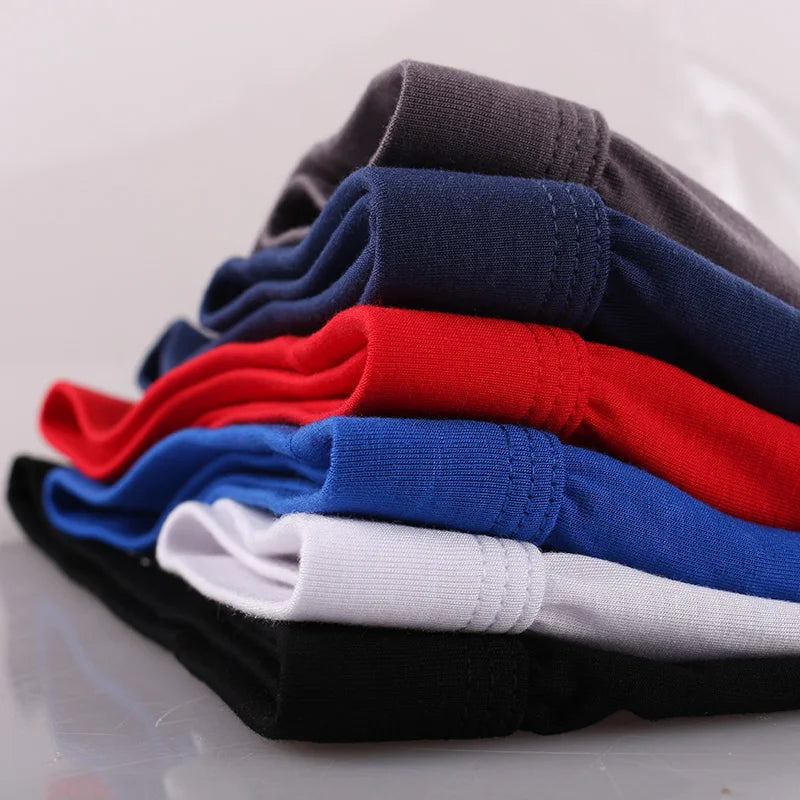 Men’s Long Leg Boxer Briefs Anti-Chafing Modal Sports Underwear Quick Dry