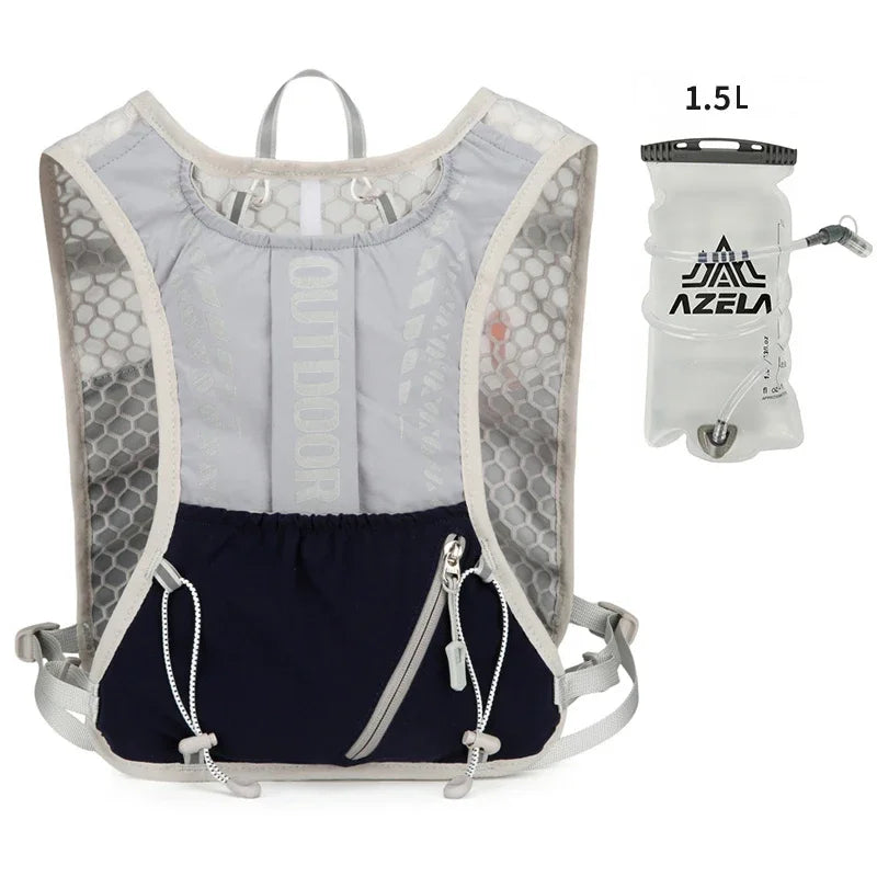 Trail Running Hydration Vest, Lightweight Cycling and Hiking Backpack with Reflective Design