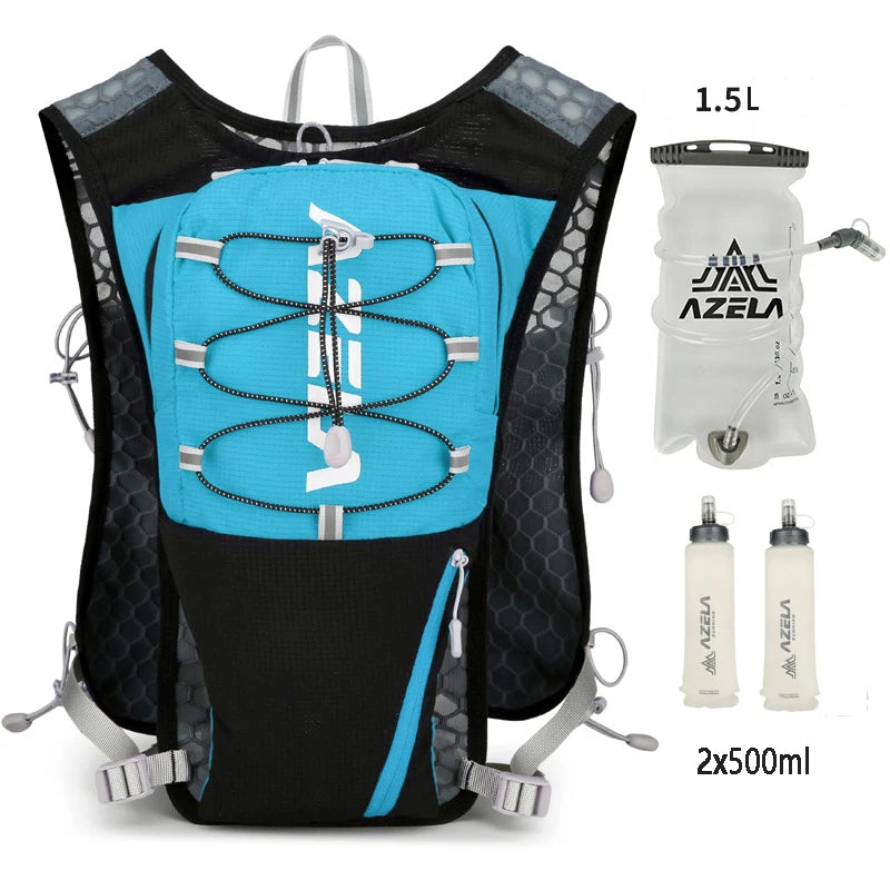 Running Hydration Vest with 1.5L Water Bag, Lightweight Outdoor Cycling and Hiking Backpack
