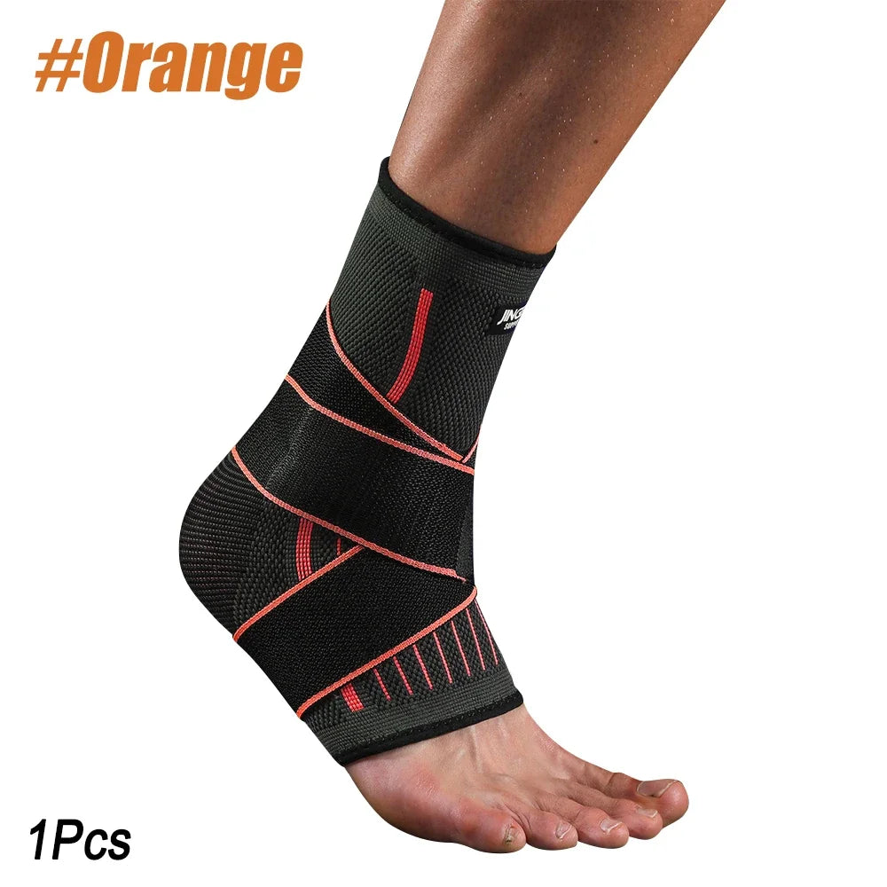Adjustable Elastic Ankle Brace Compression Sleeve| Stabilizer for Plantar Fasciitis & Tendonitis