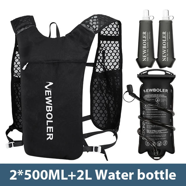 NEWBOLER Breathable Hydration Vest Lightweight Trail Running Backpack