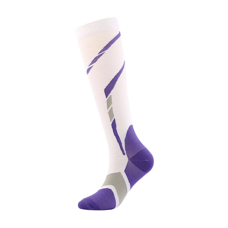 Men’s Compression Sports Socks for Running Cycling Football & Circulation Support