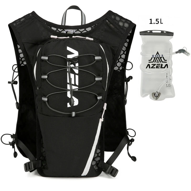 Running Hydration Vest with 1.5L Water Bag, Lightweight Outdoor Cycling and Hiking Backpack
