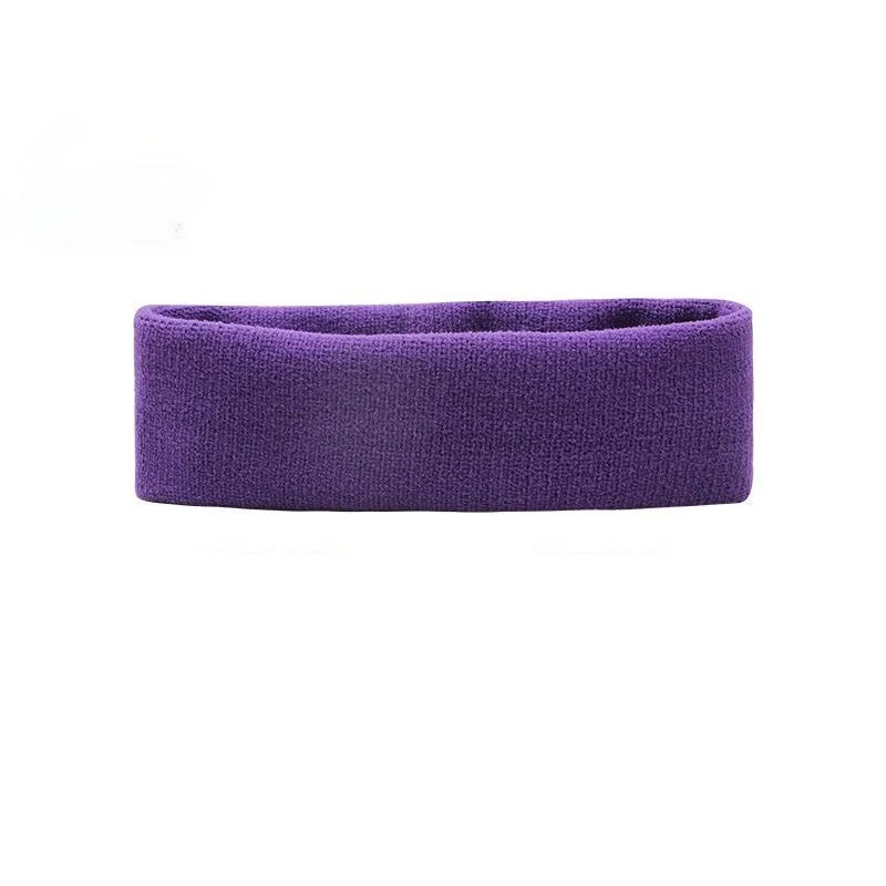 VIVIDSUN Solid Colour Sports Headband – High Elasticity & Sweat-Absorbing Workout Band