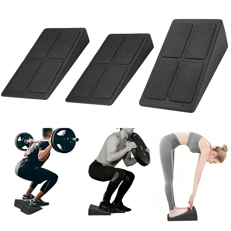 3Pcs Squat Wedge Blocks | Adjustable Non-Slip Calf Slant Board for Stretching & Foot Flexibility