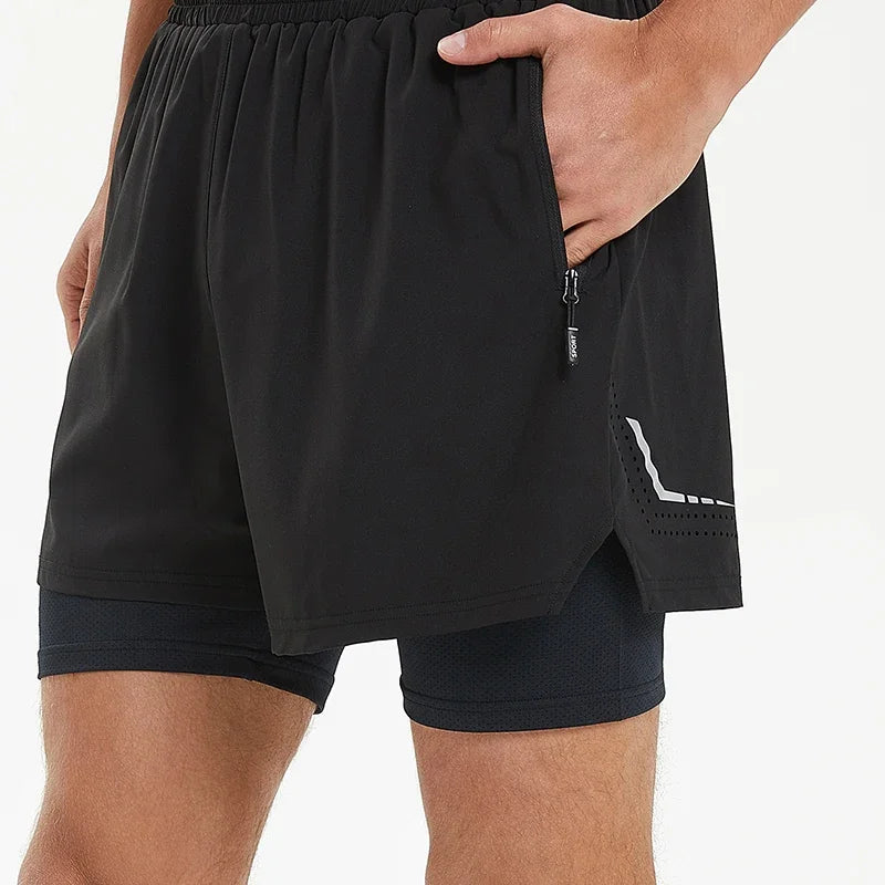 Men's Quick-Dry Running Shorts, Lightweight Gym Workout and Training Shorts