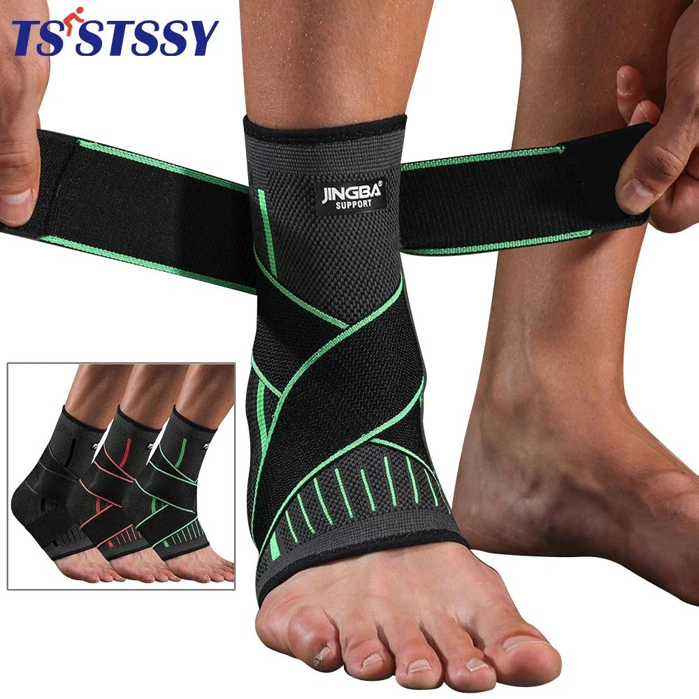 Adjustable Elastic Ankle Brace Compression Sleeve| Stabilizer for Plantar Fasciitis & Tendonitis