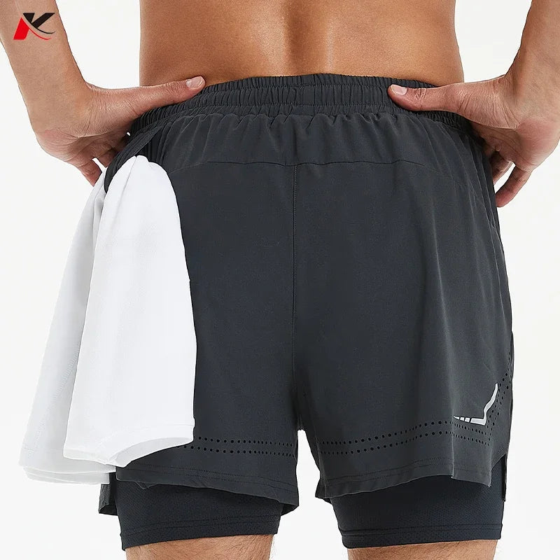 Men's Quick-Dry Running Shorts, Lightweight Gym Workout and Training Shorts