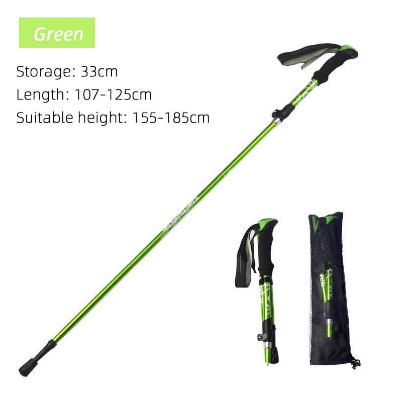 Foldable Trekking Pole – Lightweight Collapsible Hiking, Walking & Nordic Stick