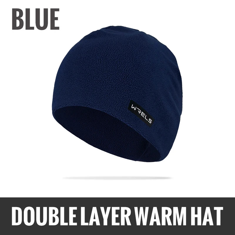 WRELS Winter Warm Windproof Polar Fleece Beanie Hat – Outdoor Running, Skiing & Cycling Cap