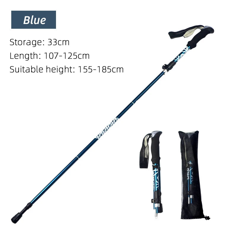 Foldable Trekking Pole – Lightweight Collapsible Hiking, Walking & Nordic Stick