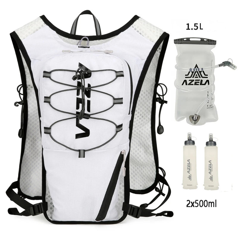Running Hydration Vest with 1.5L Water Bag, Lightweight Outdoor Cycling and Hiking Backpack
