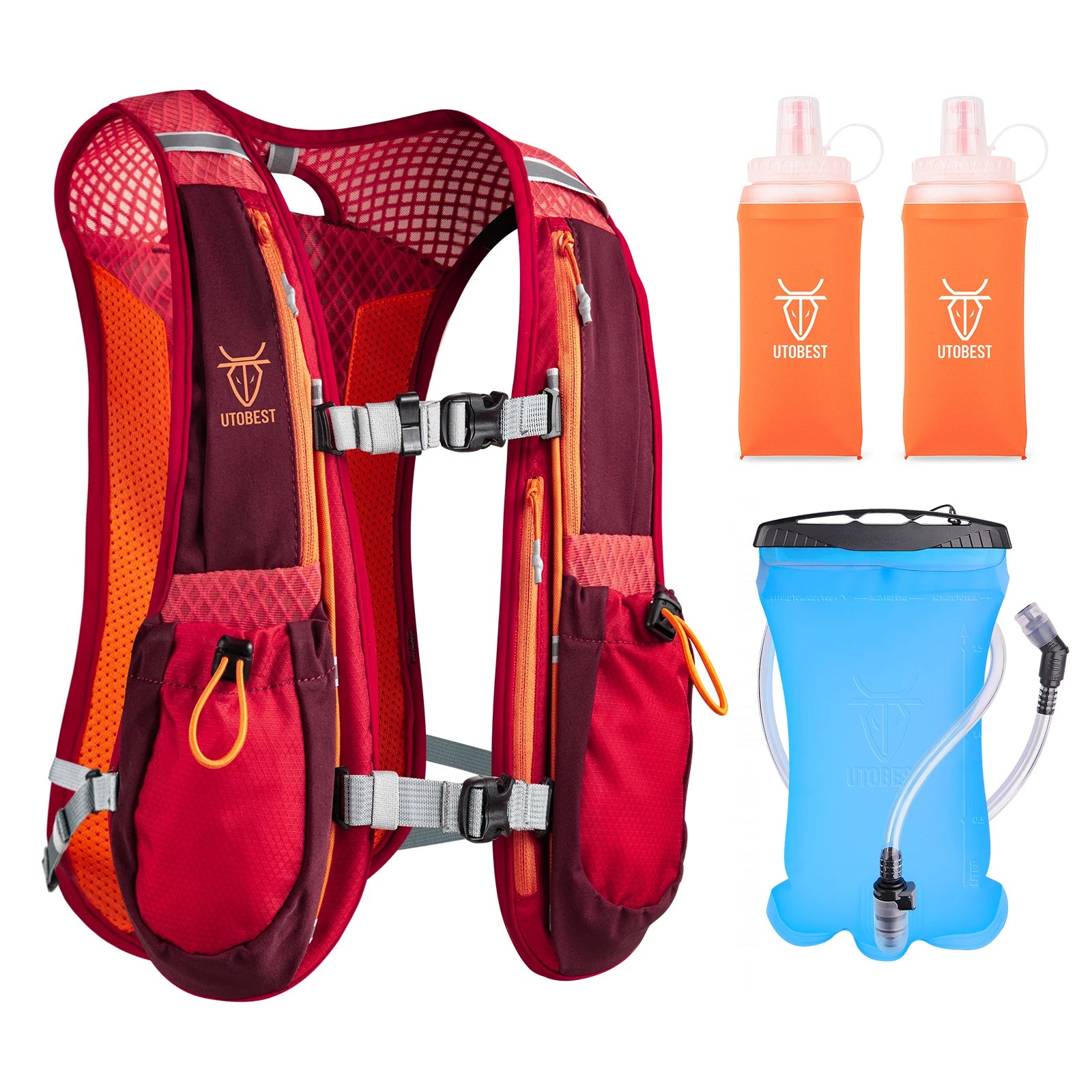 UTOBEST Trail Running Backpack 5L – Ultra Lightweight Hydration Vest for Marathon, Cycling & Hiking