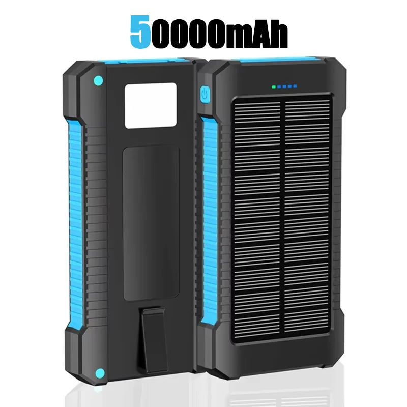 LENOVO Solar Power Bank 50000mAh Outdoor Fast Charging Portable Charger