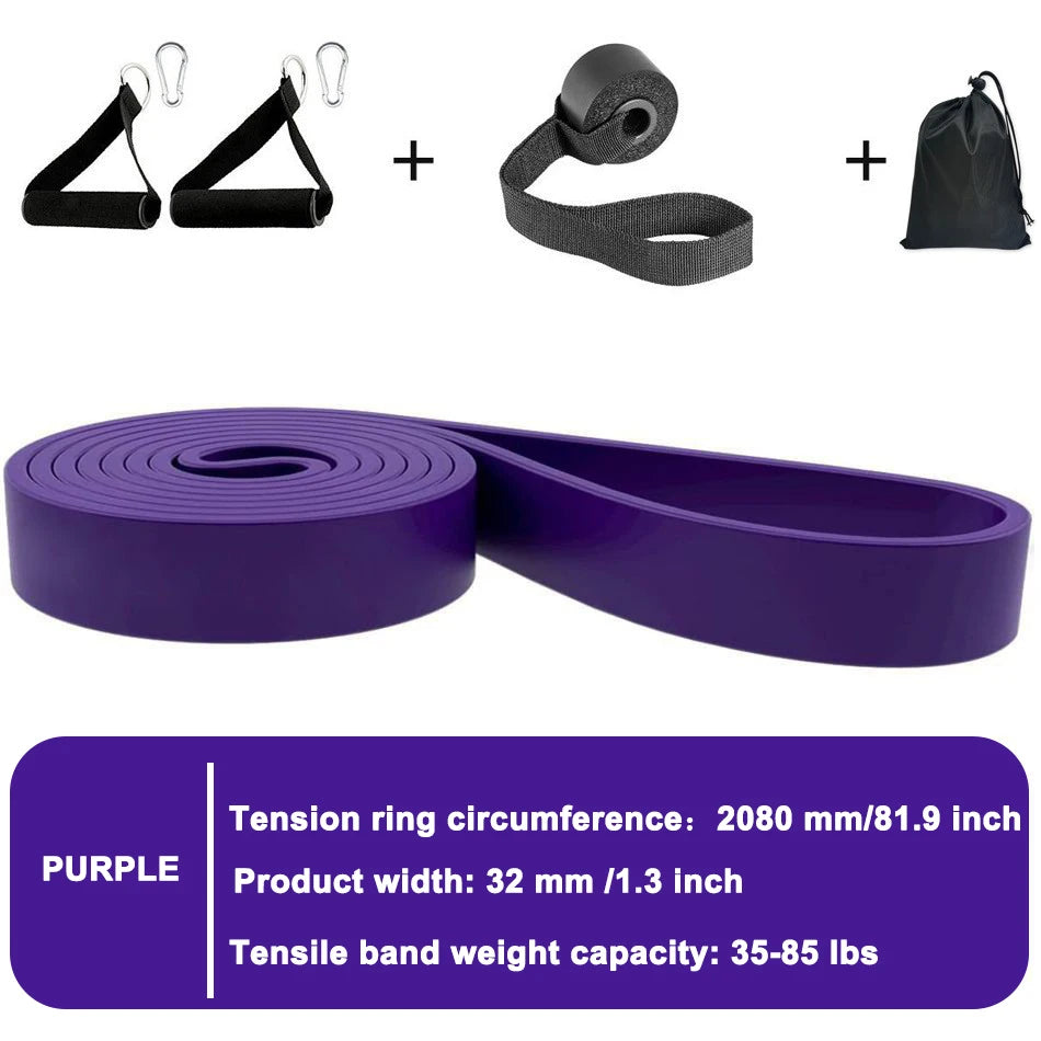 Elastic Resistance Bands, Pull-Up Assist and Strength Training for Home, Runners or Gym Workouts