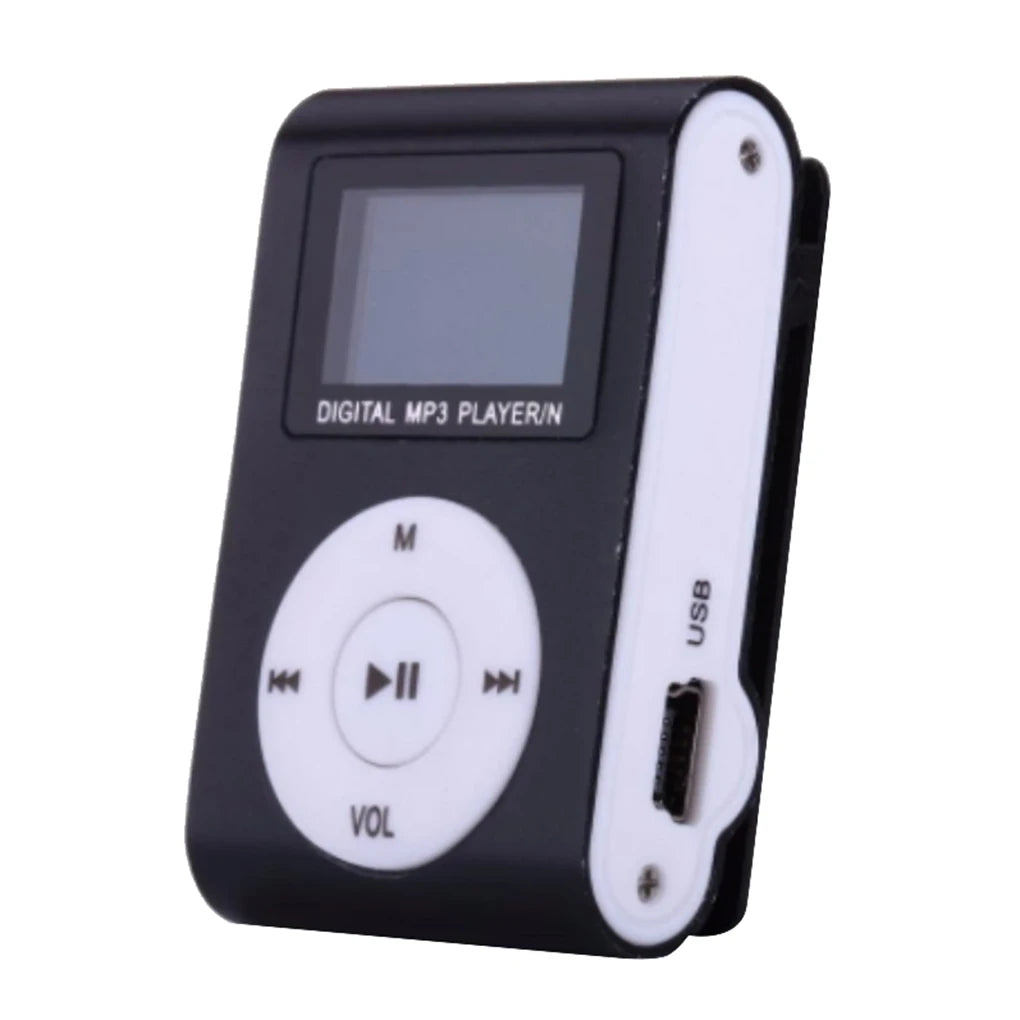 WORALLYMY Mini MP3 Player – Portable Music Player with 3.5mm Jack & LCD Screen