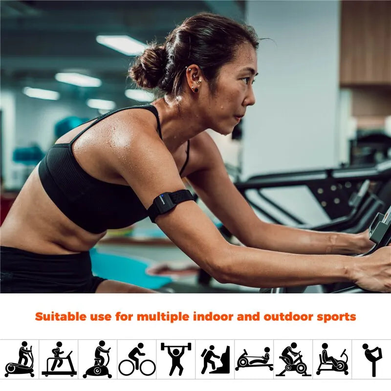 COOSPO HW706 Optical Heart Rate Monitor Armband Bluetooth ANT+ for Garmin & Wahoo