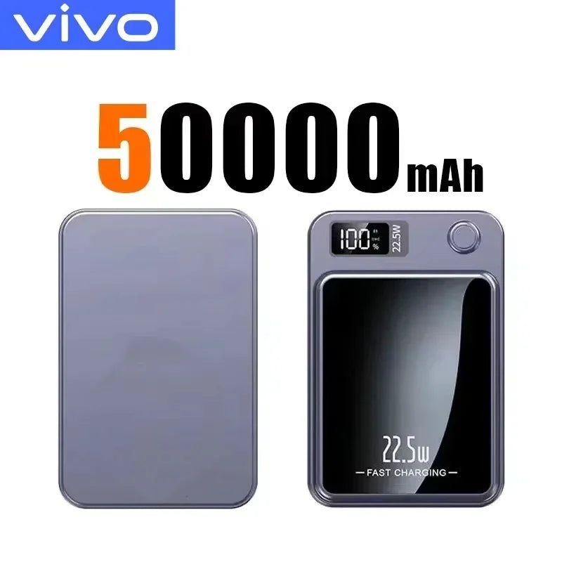 VIVO Magnetic Power Bank 50000mAh Wireless Fast Charger PD 22.5W with Display