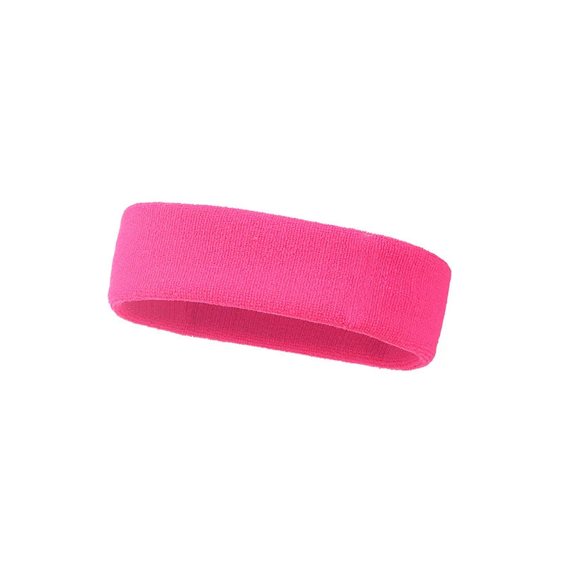 VIVIDSUN Solid Colour Sports Headband – High Elasticity & Sweat-Absorbing Workout Band