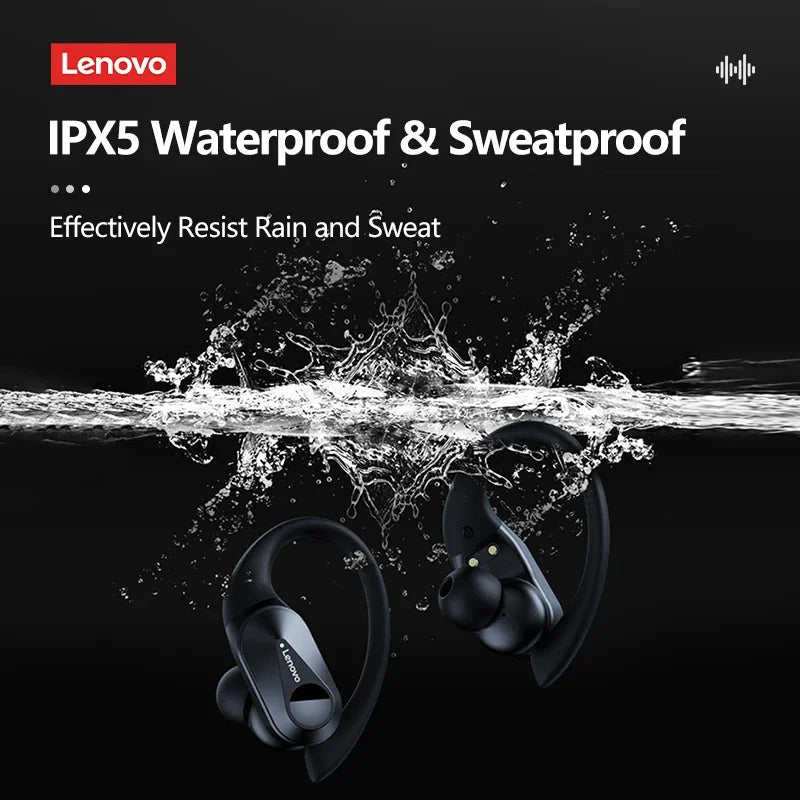 LENOVO LP75 TWS Bluetooth 5.3 Earphones with LED Display & Sports Ear Hooks