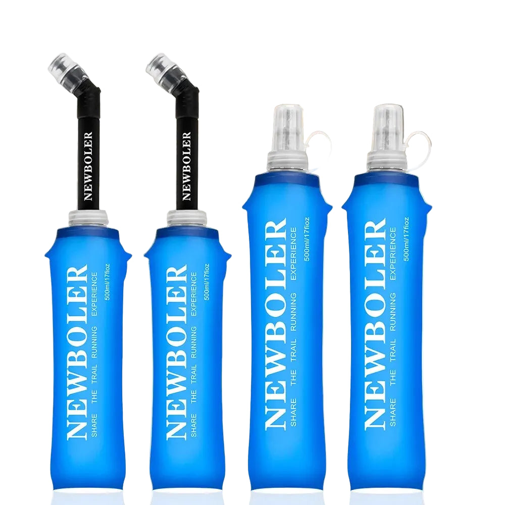 NEWBOLER TPU Soft Flask Collapsible Water Bottle (250ml / 500ml)