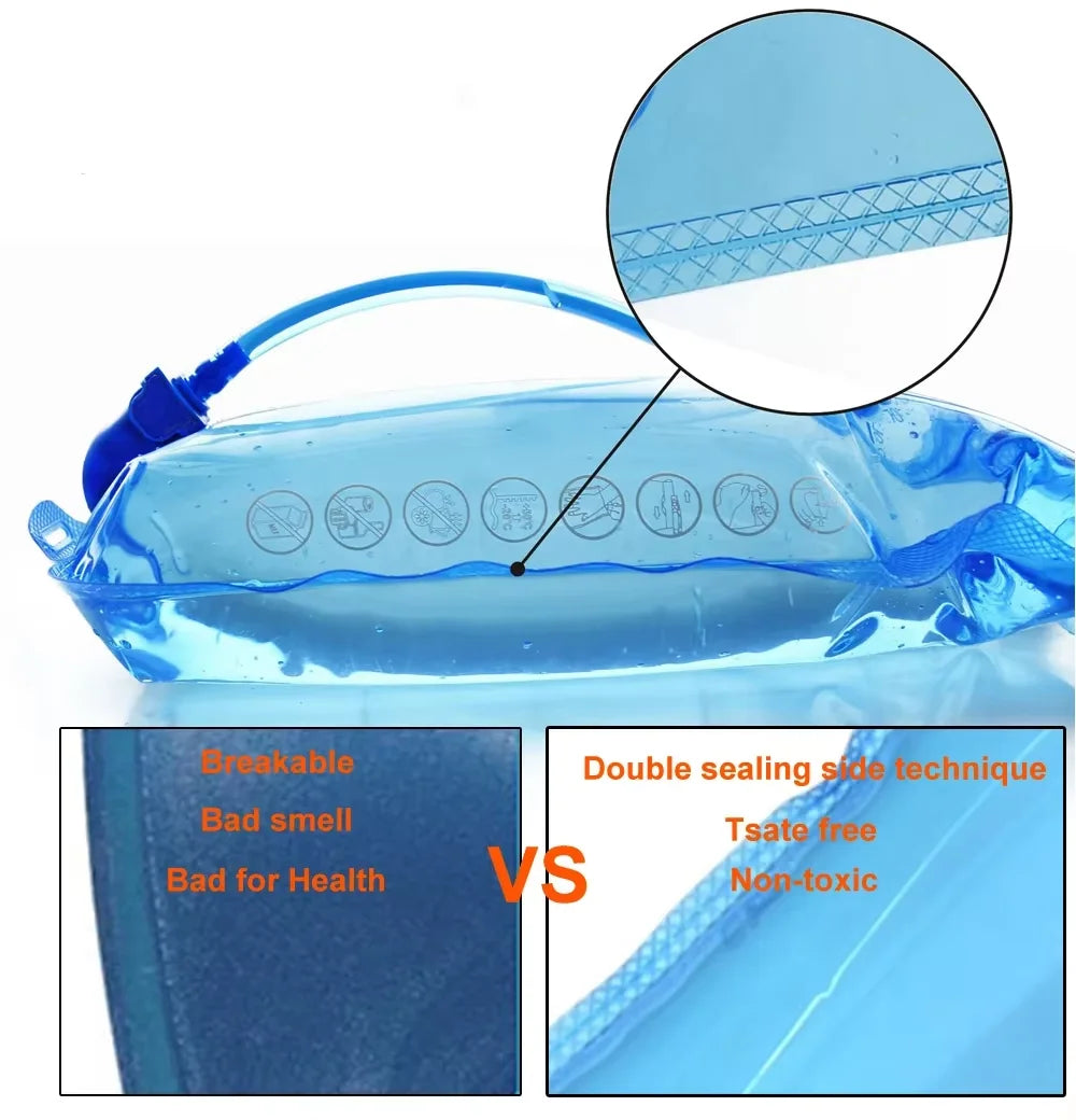 NEWBOLER Hydration Water Bag Reservoir 1.5L 2L 3L BPA-Free Running Backpack Bladder