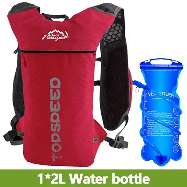 NEWBOLER Trail Running Ultralight 5L Backpack with 2L Hydration Bladder