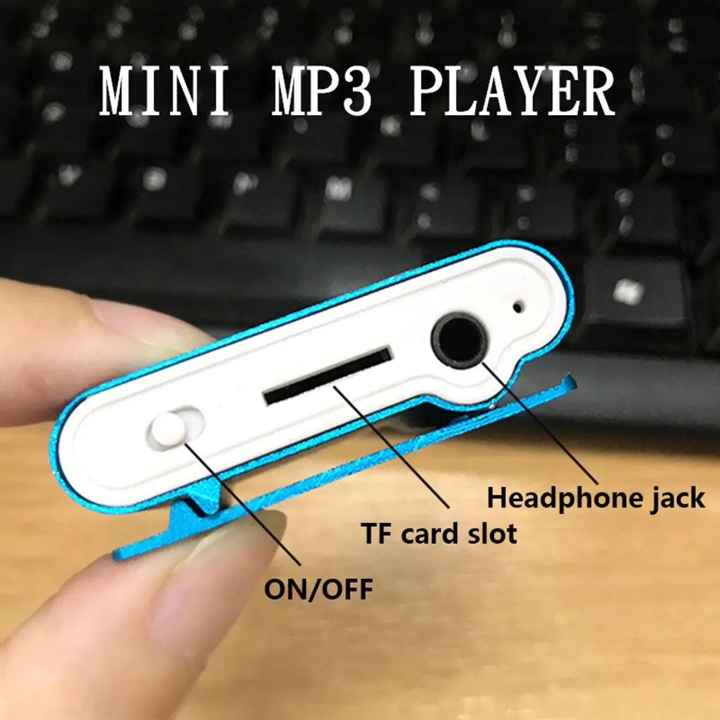 WORALLYMY Mini MP3 Player – Portable Music Player with 3.5mm Jack & LCD Screen