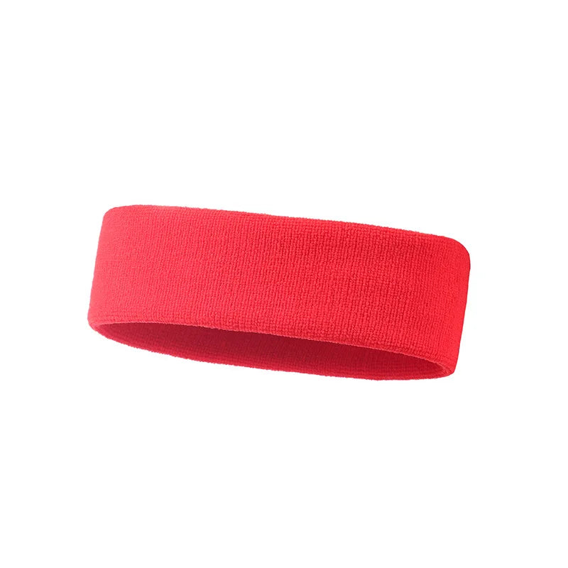 VIVIDSUN Solid Colour Sports Headband – High Elasticity & Sweat-Absorbing Workout Band