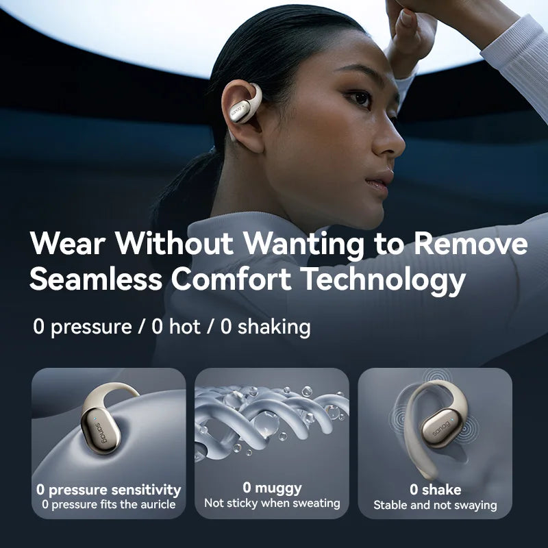 Sanag C16S Open-Ear Bluetooth 5.4 Wireless Headphones – HiFi Sound Sports Ear Hook Earphones