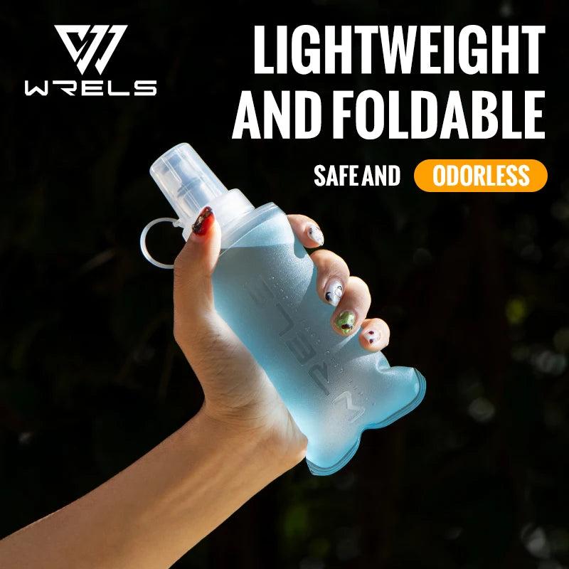 300ml Collapsible Soft Flask, BPA-Free TPU Running Water Bottle for Travel and Sport