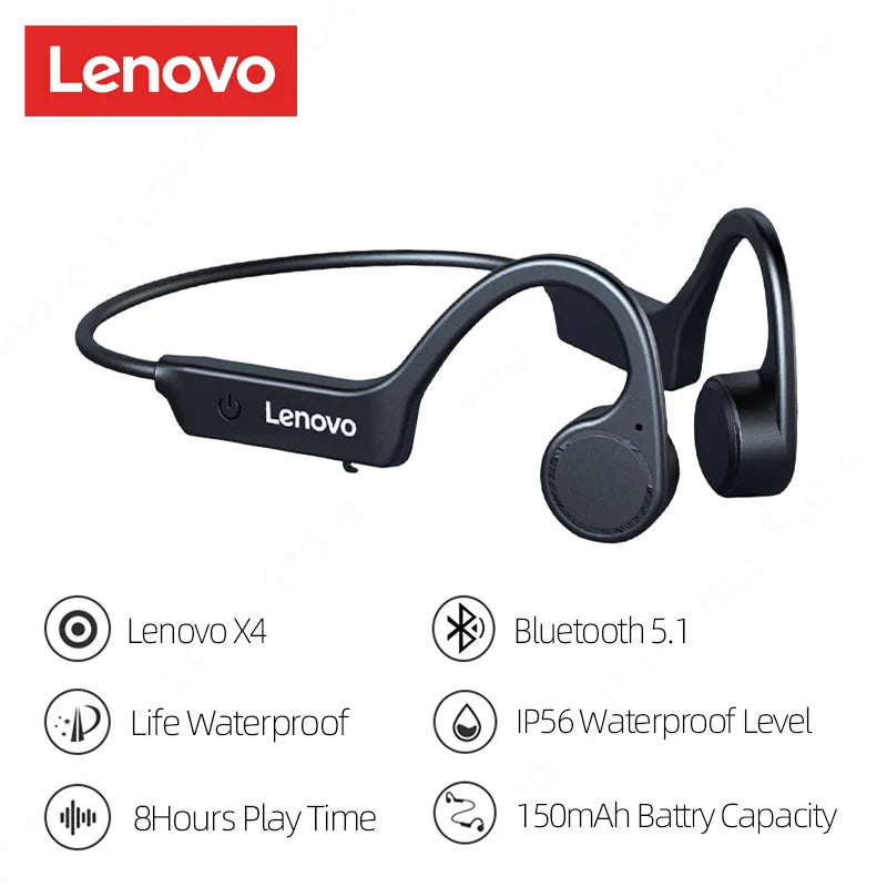 LENOVO X3 Pro Bone Conduction Bluetooth 5.3 Earphones with Mic & Waterproof Design