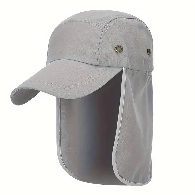 Outdoor Sun Protection Hat with Face Cover & Shawl – Running & Mountaineering