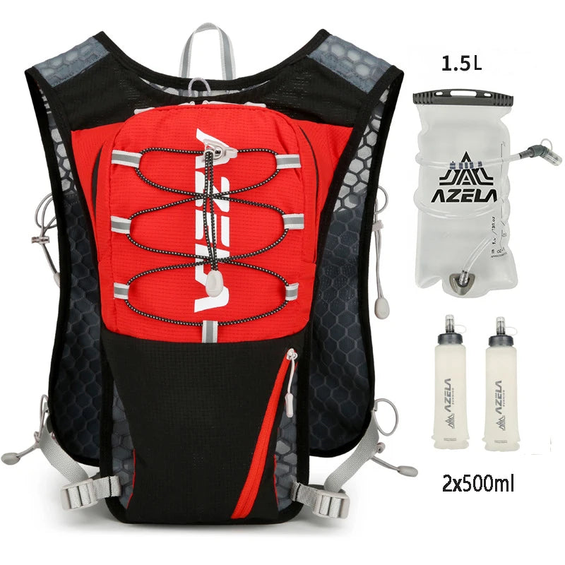 Running Hydration Vest with 1.5L Water Bag, Lightweight Outdoor Cycling and Hiking Backpack
