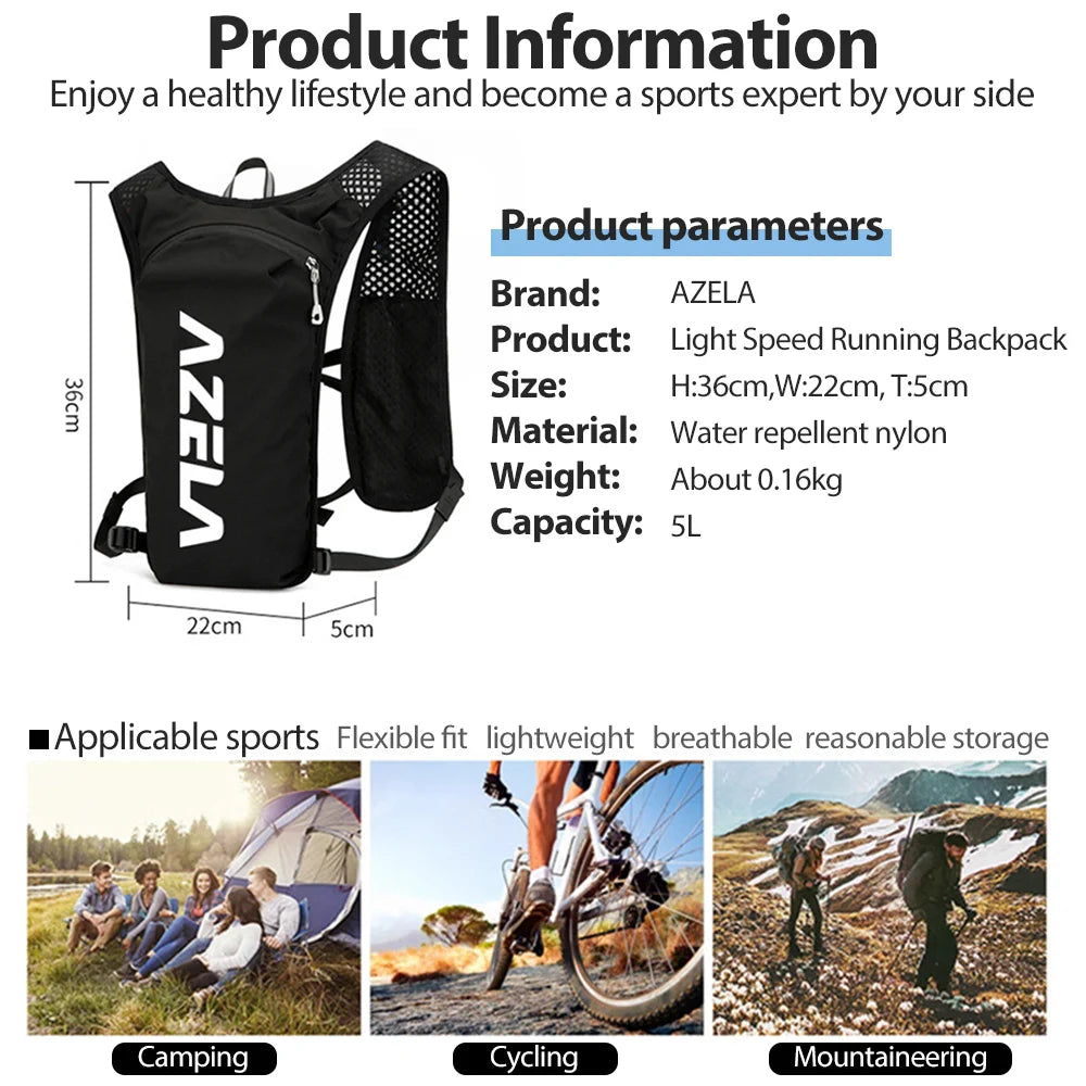 NEWBOLER 5L Trail Running Hydration Vest Backpack Ultra Lightweight
