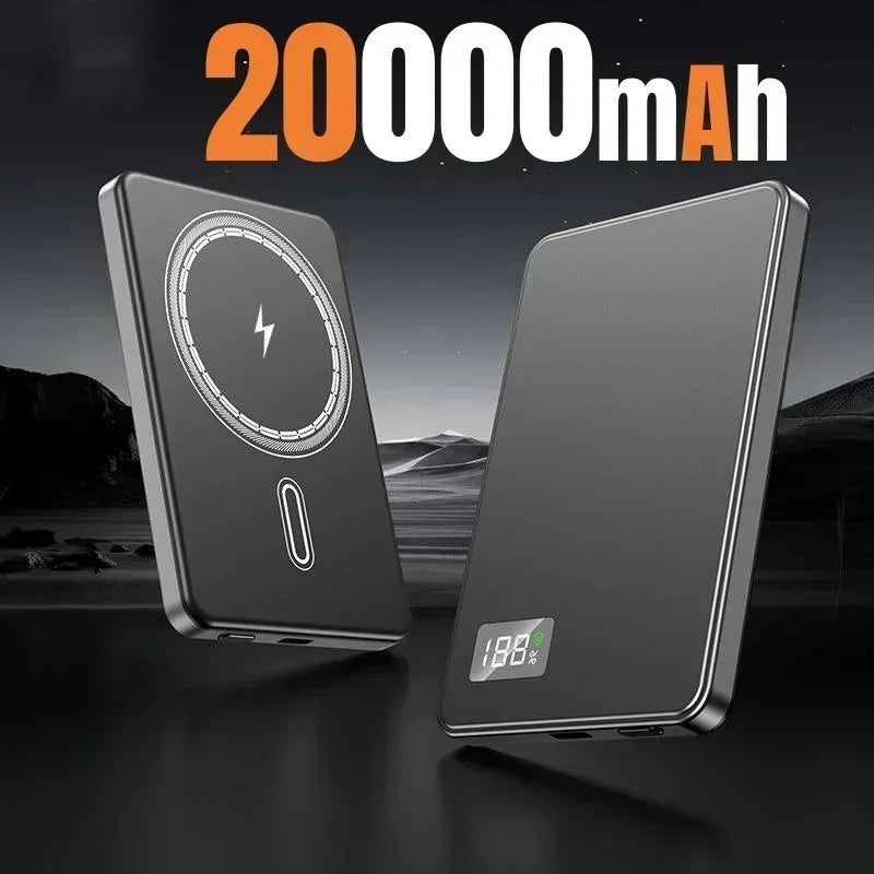 Wireless Magnetic 50000mAh Power Bank PD22.5W Fast Charging MagSafe Compatible