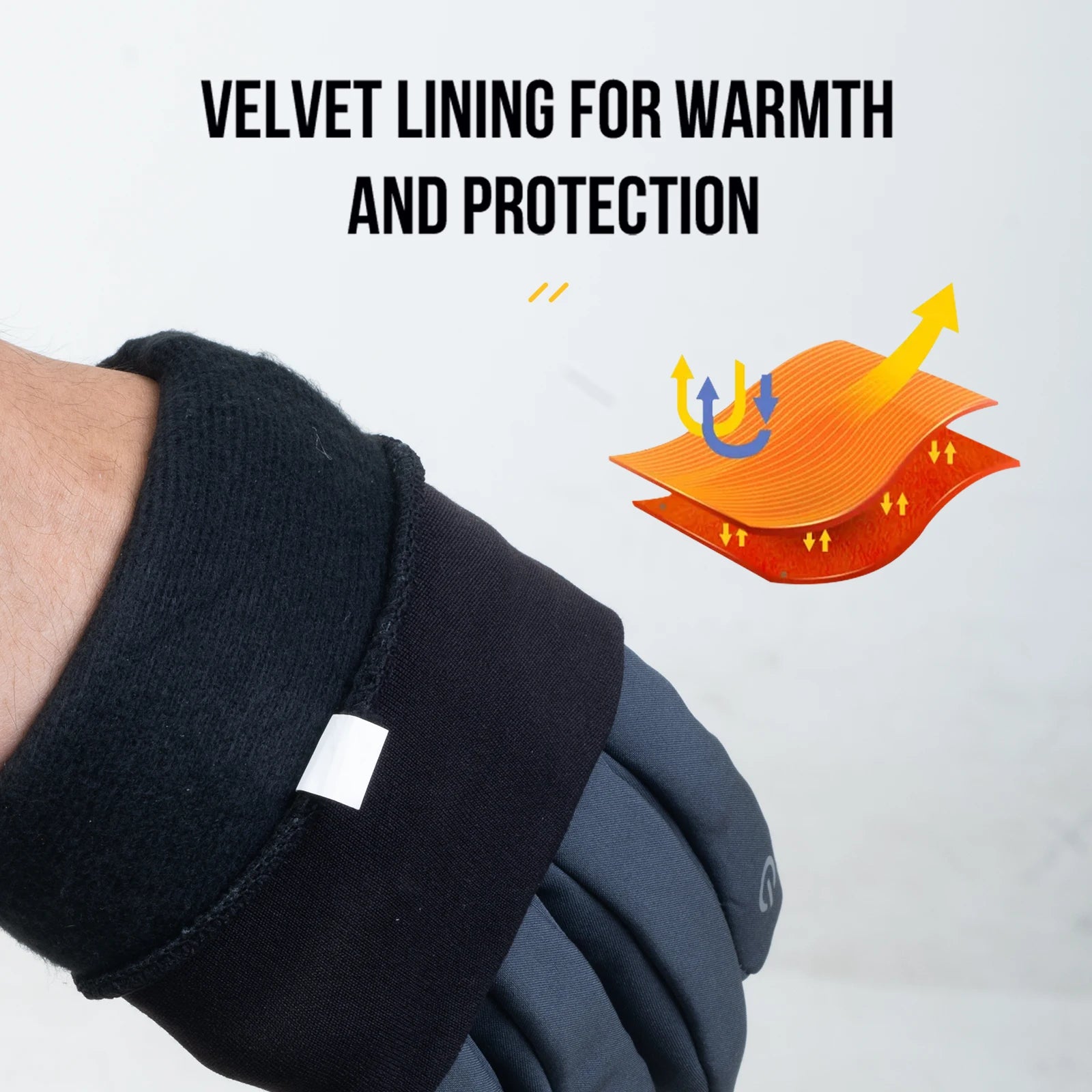 AONIJIE M58 Windproof Sports Gloves – Touchscreen-Ready Full-Finger Running & Cycling Gloves