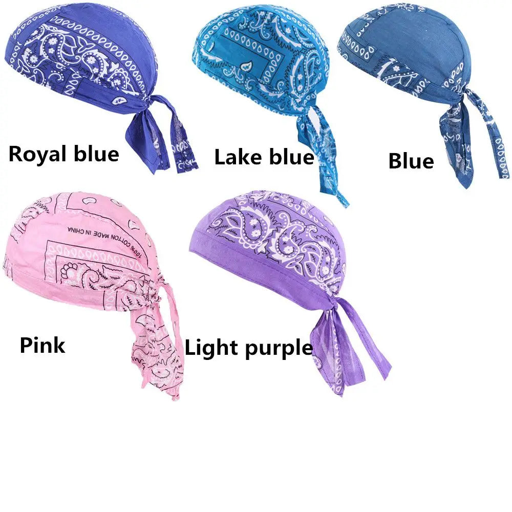 Quick-Dry Cotton Pirate Hat Bandana for Men & Women Outdoor Sports