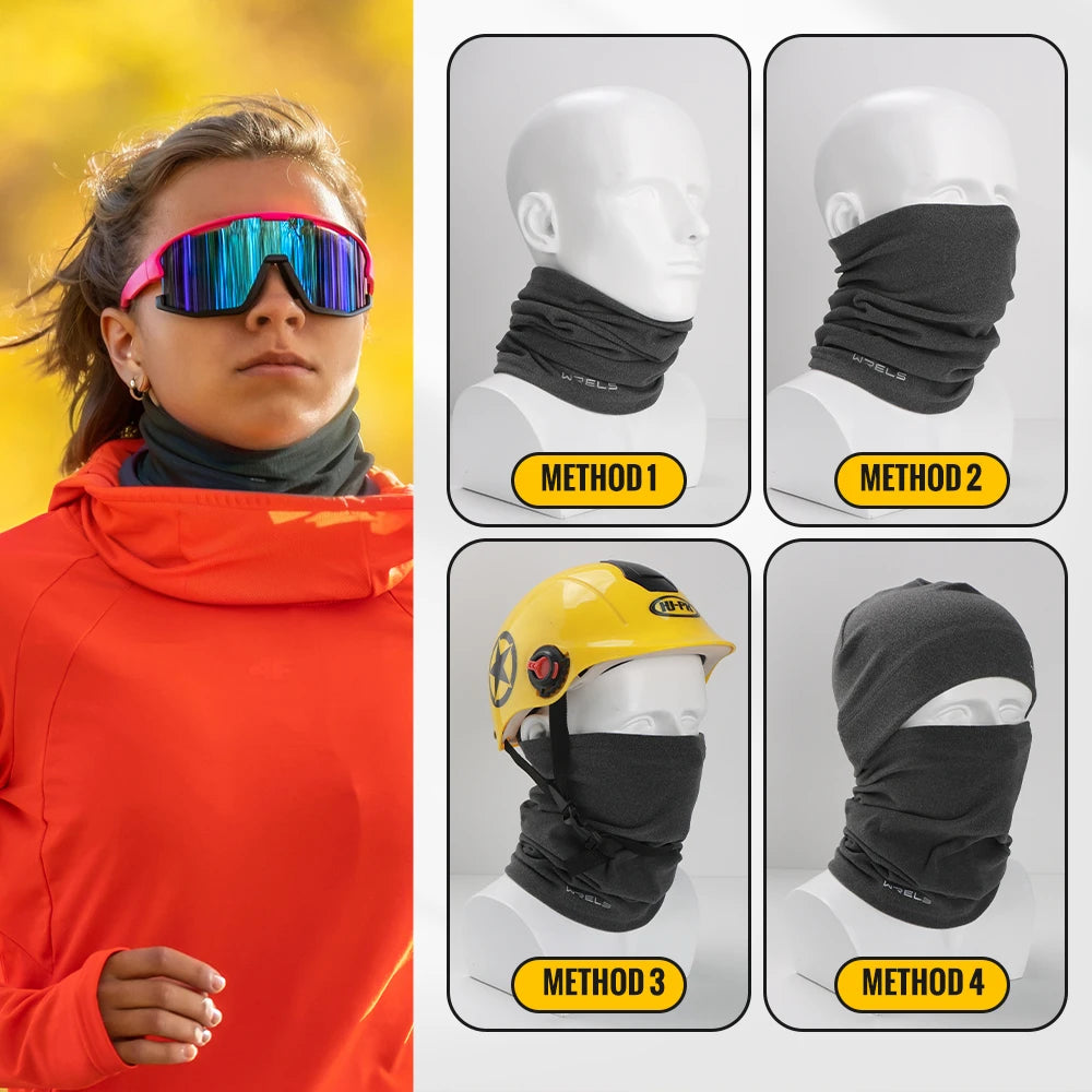 WRELS Windproof Winter Balaclava – Fleece Neck Warmer for Running, Cycling, and Outdoor Sports