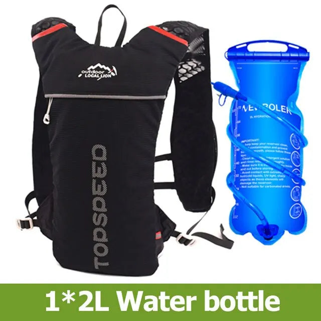 NEWBOLER Trail Running Ultralight 5L Backpack with 2L Hydration Bladder