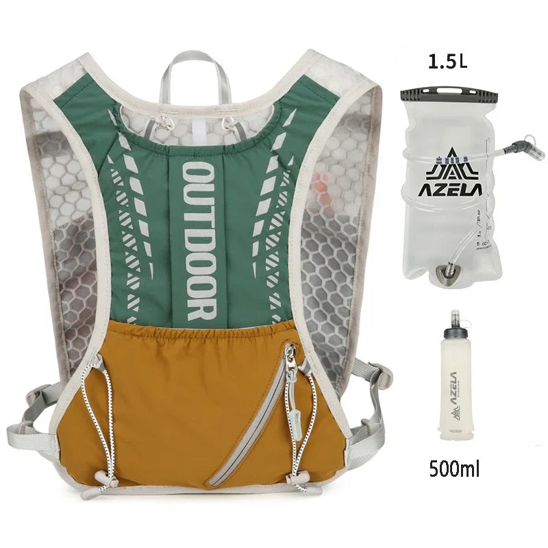 Trail Running Hydration Vest, Lightweight Cycling and Hiking Backpack with Reflective Design
