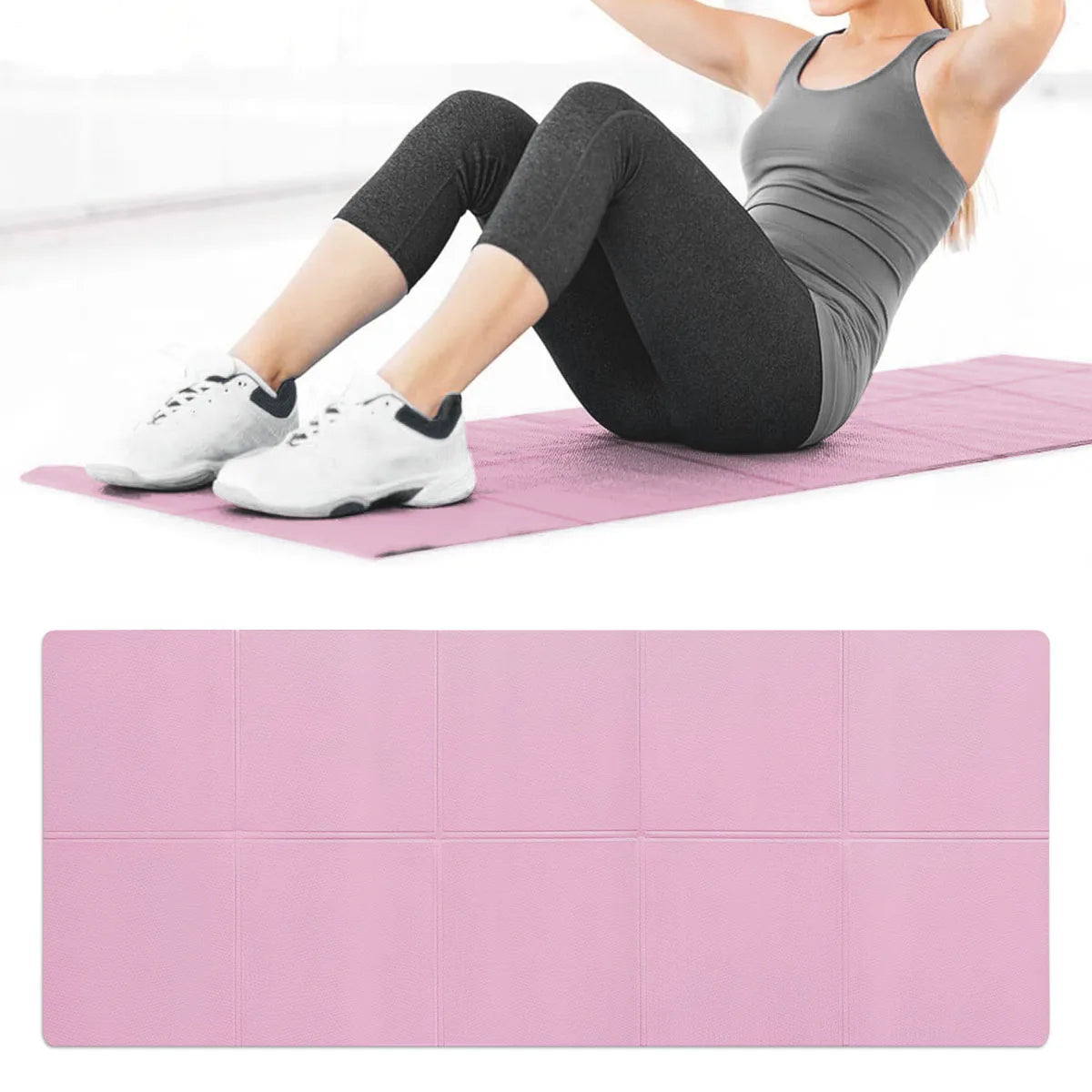 4mm Thick EVA Yoga Mat – Non-Slip Fitness Mat for Yoga, Pilates & Home Workouts